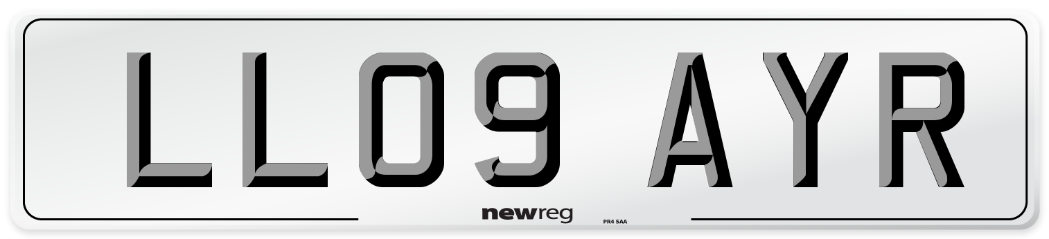 LL09 AYR Number Plate from New Reg